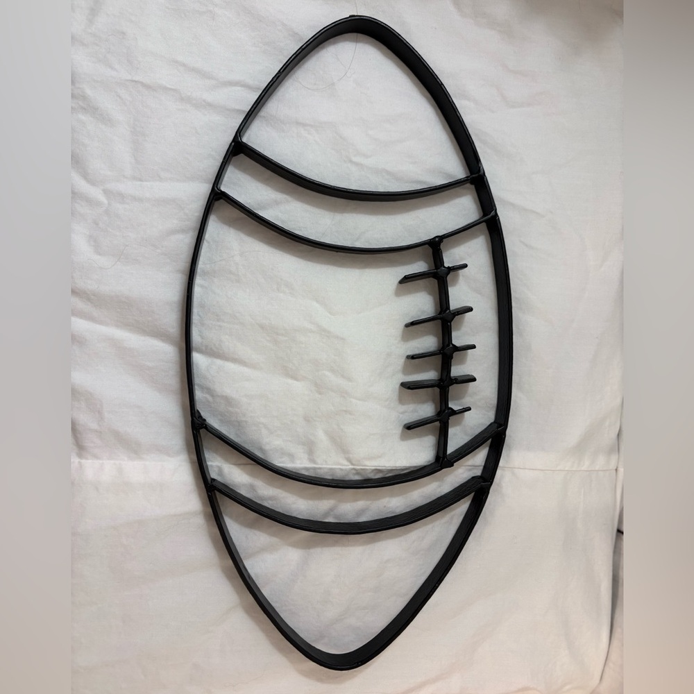 Black Metal Football Wall Art